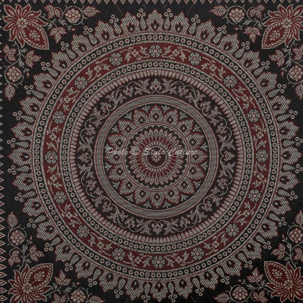 Handwoven Home Decor Cushion Brocade Jacquard Throw Pillow Cover Case Meditation