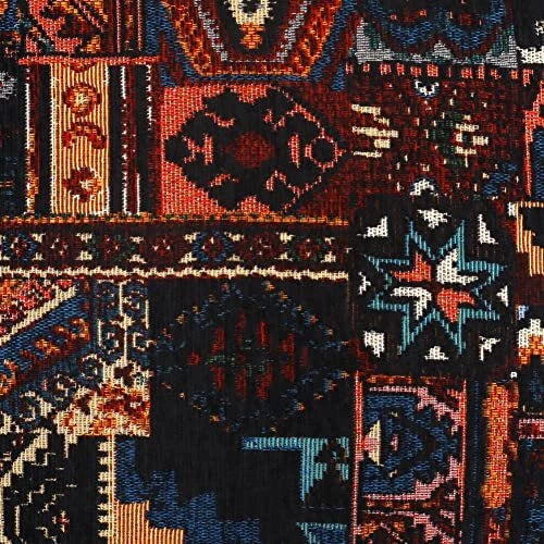Yeiotsy Decorative Boho Throw Pillow Cover with 18" x 18" (Pack of 1) Black