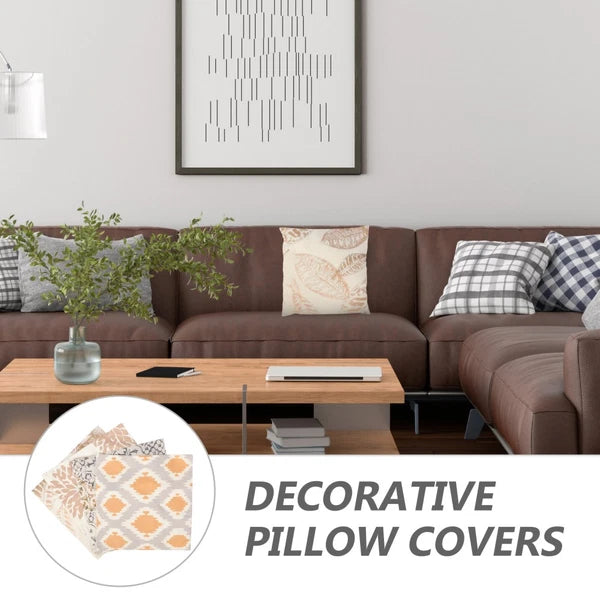 4Pcs Couch Pillow Covers Square Pillow Cases Couch Cushion Cover