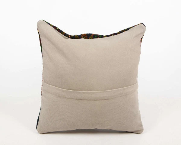 Embroidered Cushion Cover Kilim Pillow Cushion Case Throw Sofa Decor Square 16"