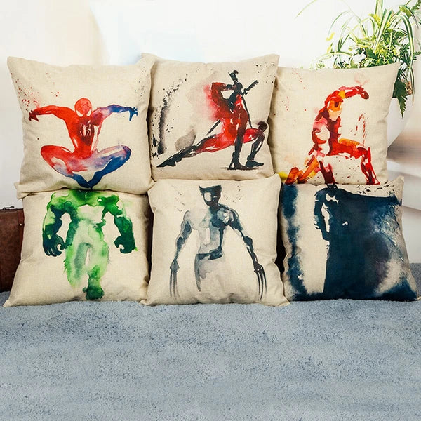 50Pcs 18" Upgraded Linen Blank Sublimation Pillow Case Sofa Waist Cushion Cover