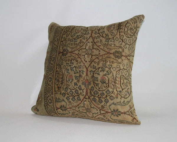 Jute Cushion Cover Home Deco Vintage Throw Case Square Kilim Pillow Handmade 24"