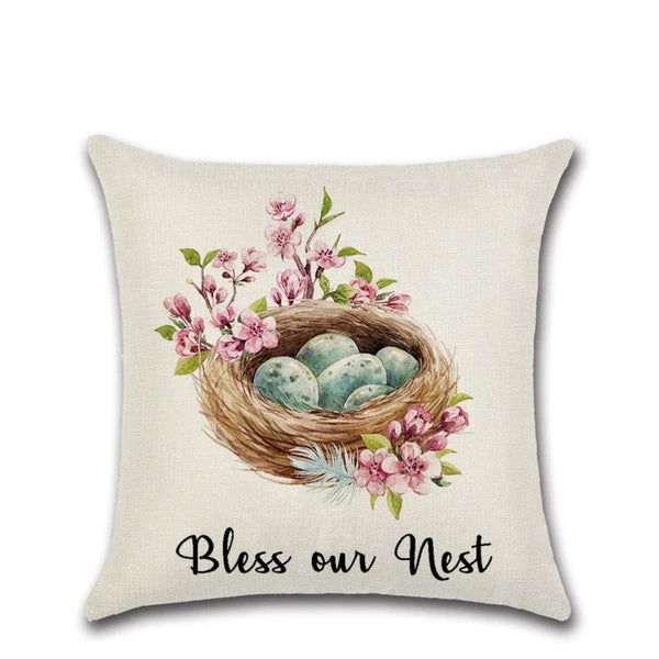 4 Pcs Square Cushion Cover Couch Pillow Cases Throw Cushion Cover