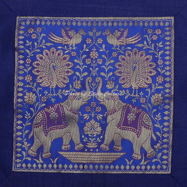 Pillow Cover Bohemian Brocade Jacquard Decor Car Sofa Cushion Case 18 x 18 in