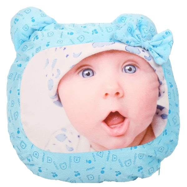 10Pcs Blue Bear Sublimation Blank Pillow Case Sofa Car Room Decor Cushion Cover