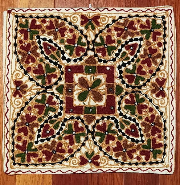 Embroidery Flower Hearts Square Bedding Sofa One Pillowcase Cushion Cover