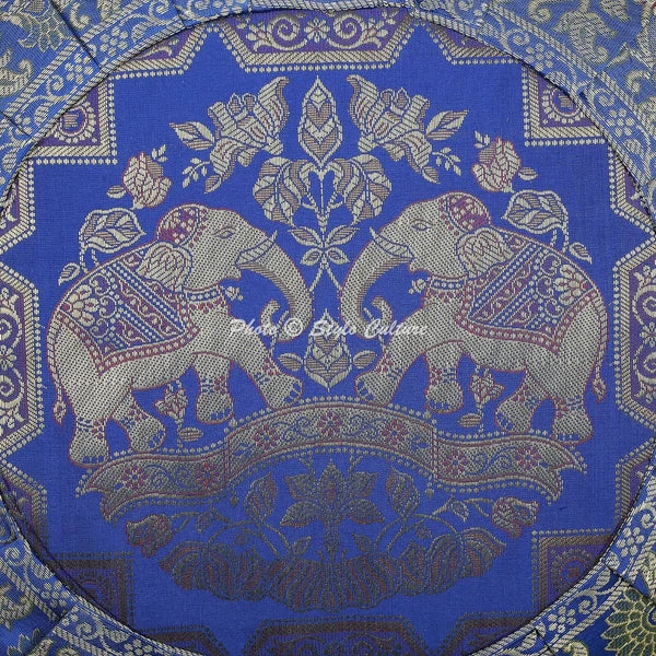 Home Decor Cushion Bohemian Elephant Brocade Jacquard Pillow Cover Case