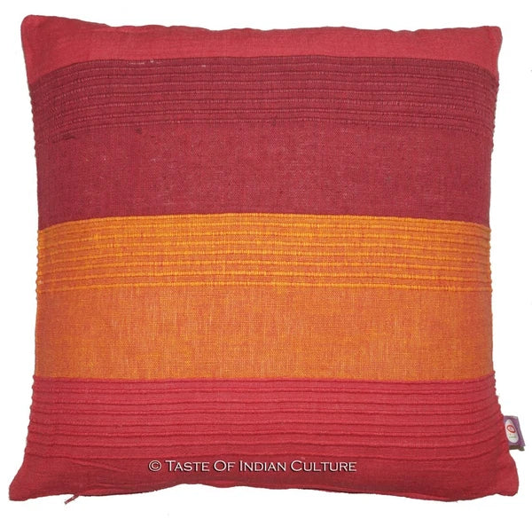 16" Cotton Printed Striped Pattern Cushion/Pillow/Sofa Throw Cover Multi Color