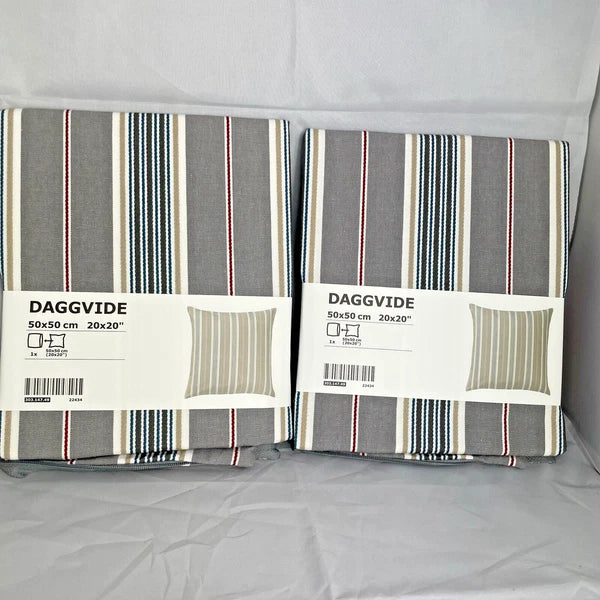 Set of 2: IKEA DAGGVIDE Couch Cushion Cover, 20x20" Sofa Pillow