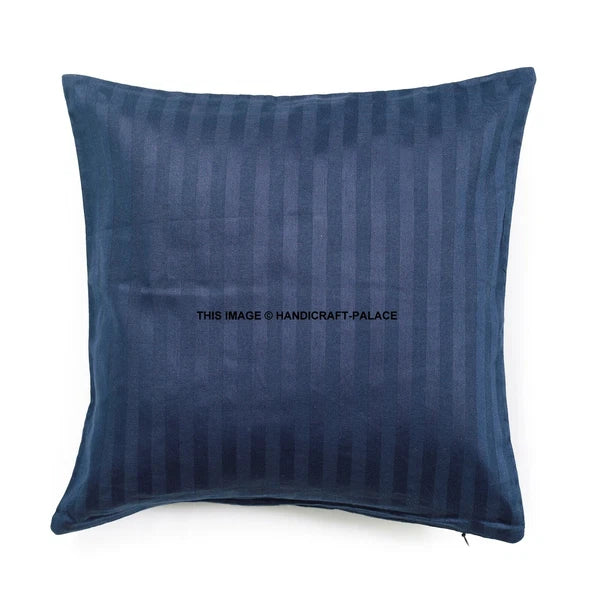 5 PC Satin Plain Solid Pillow Case Bed Sofa Waist Cushion Cover Throw Home Decor
