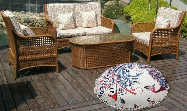 Home Decor 35 x 35 in Boho Cushion Cover Mandala Sofa Pillow Case USA Location