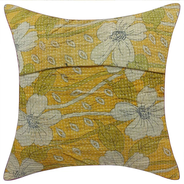 Indian Cotton Handmade Patchwork Cushion Cover Pillow Set of 2 bed sofa decor