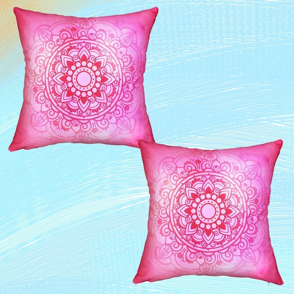 2 Pcs Yoga Pattern Pillowcase Patterned Cases Home Decorative Cushion Cover