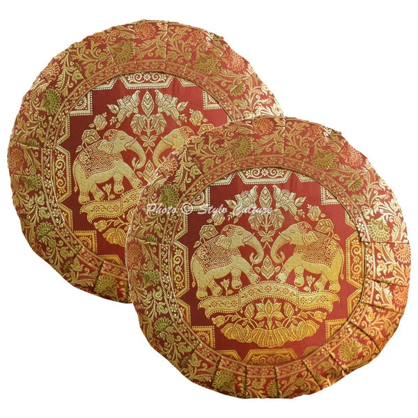 Decorative Home Decor 17 x 17 in Boho Cushion Cover Brocade Jacquard Pillow Case