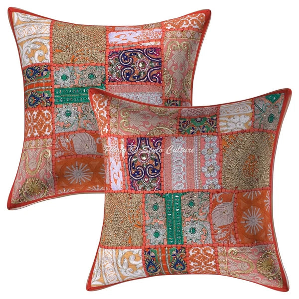 Vintage Cushion Cover Boho Throw Ethnic Pillow Case Hippie Gypsy Home Decor
