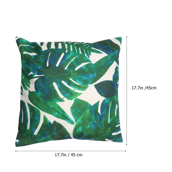 Linen Pillow Covers Sofa Lumbar Pillow Case Summer Vacation Cushion Cases
