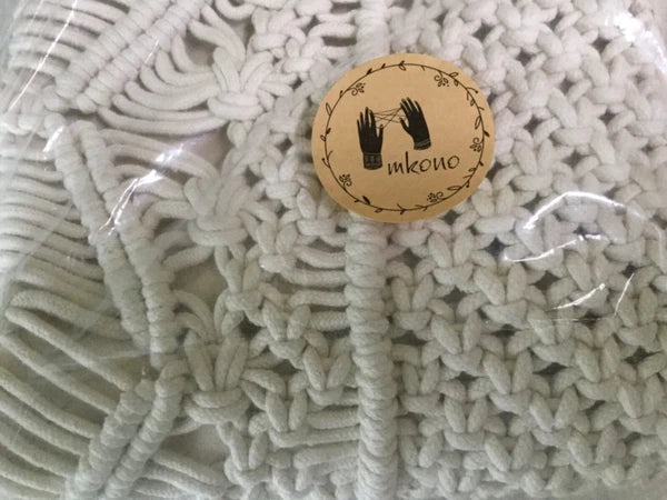 NWT Mkono Throw Pillow Cover Macrame Cushion Case (NO Inserts) 2p Set