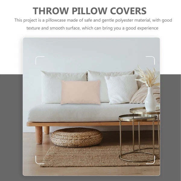 2 Pcs Waterproof Throw Pillowcase Couch Cushion Cover Protector Car