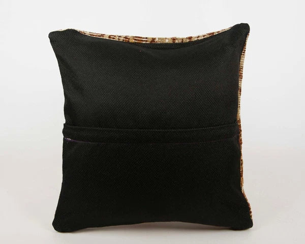 Jute Cushion Cover Home Deco Vintage Throw Case Square Kilim Pillow Handmade 16"
