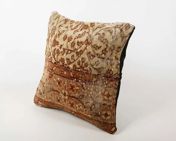 Jute Cushion Cover Home Deco Vintage Throw Case Square Kilim Pillow Handmade 16"