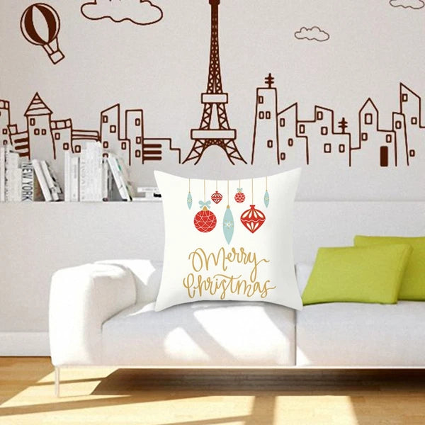 45 X45cm Creative Pattern Pillow Cover Square Pillowcase Sofa Cushion
