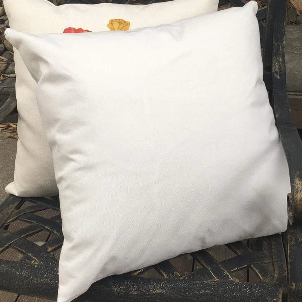 50pcs 40x40cm Blank White Linen Sublimation Blank Pillow Case Sofa Cushion Cover