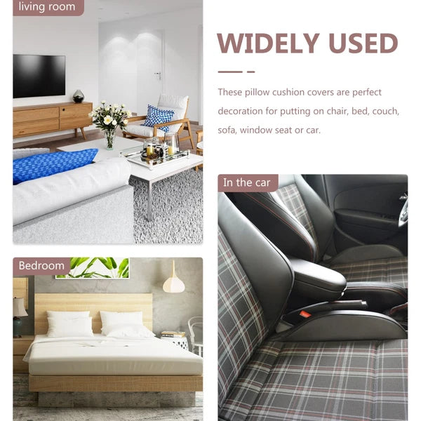 4 Pcs Pillowcase Decoration Office Decorative Sofa Bed Cushion Cover