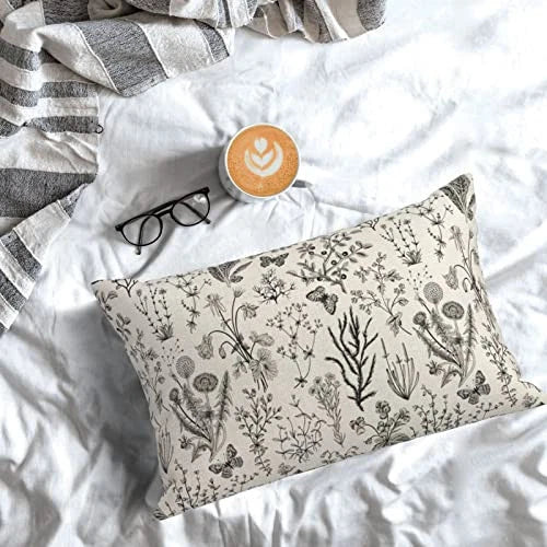 Spring Pillow Covers 12x20 Inch Set of 12" x 20" (Pack of 2) Wild Floral 02