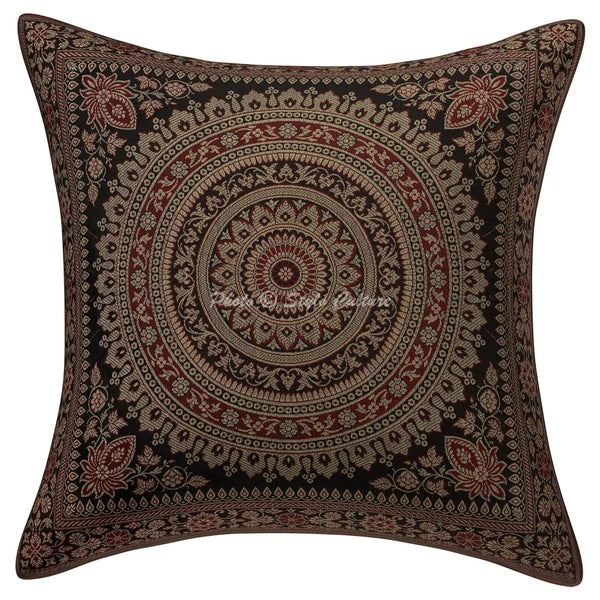 Handwoven Home Decor Cushion Brocade Jacquard Throw Pillow Cover Case Meditation