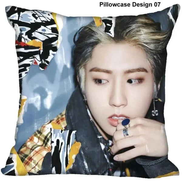 Han Jisung Pillow Case Wedding Decorative Sofa Cushion Cover Kpop Stray Kids Toy