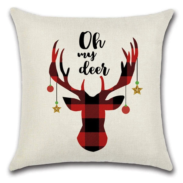 4 PCS Square Cushion Cover Sofa Pillowcase Printing Pillow Covers Bed Pillowcase