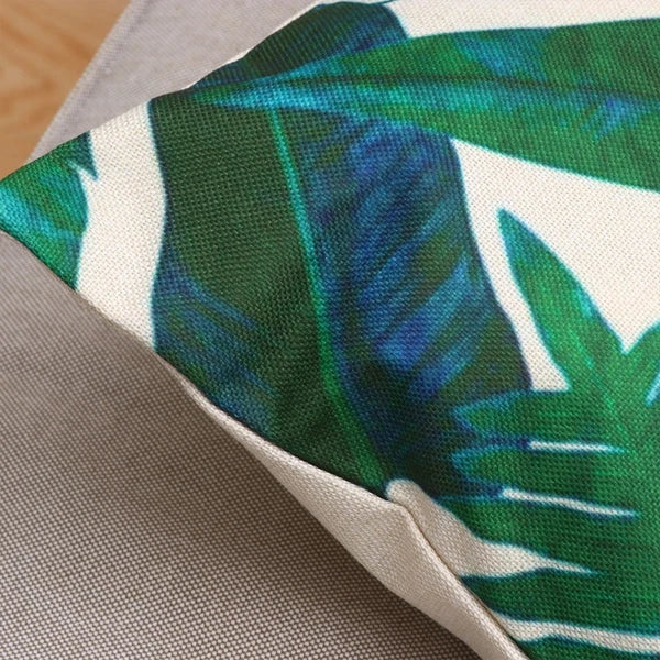 Linen Pillow Covers Sofa Lumbar Pillow Case Summer Vacation Cushion Cases