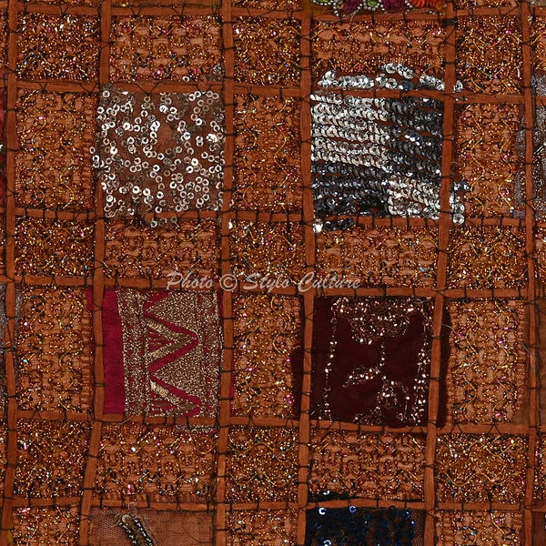 Decorative Home Decor 16 x 16 in Boho Cushion Cover Patchwork Sofa Pillow Case