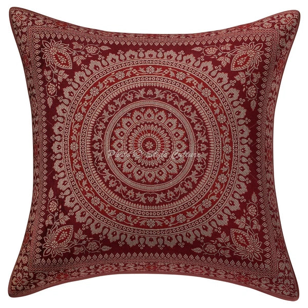 Cushion Cover Boho Brocade Jacquard 16 x 16 in Hippie Sofa Car Pillow Case