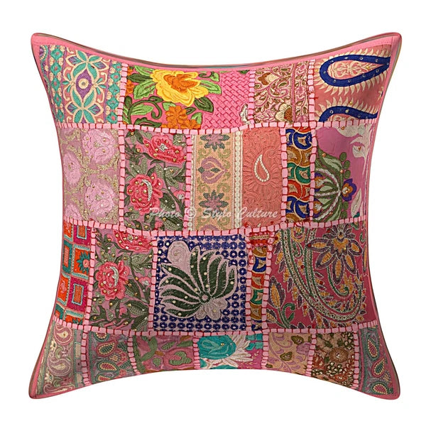 Cushion Cover Bohemian Traditional Yoga Home Decor Pillow Cover Case 16 x 16 in