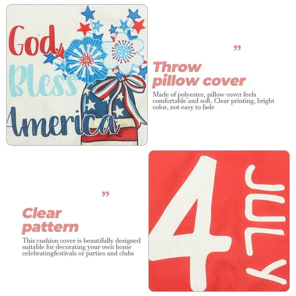 4 Pcs Decorative Pillow Cover Modern Cushion Throws for The Sofa