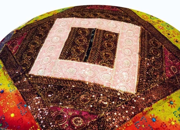 40" LARG STUNNING NEW HOME GIFT BEAD ACCENT FLOOR BED CUSHION PILLOW COVER THROW