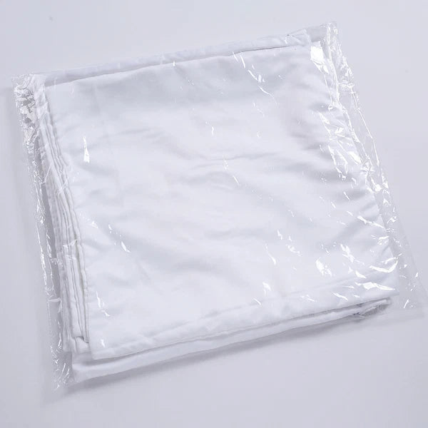 100Pcs White Sublimation Blank Pillow Case Throw Cushion Cover Home Sofa Decor
