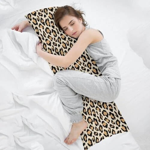Body Pillow cover Leopard Print Safari Wild Animals Cheetah Skin Texure Wildlife