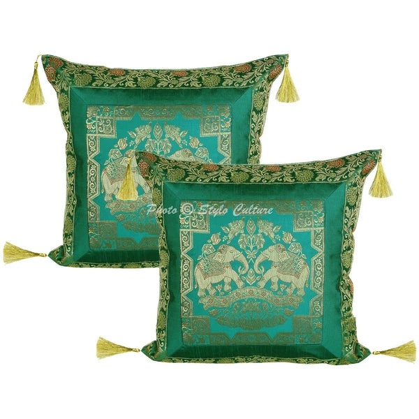Decorative Brocade Jacquard Cushion Cover Elephant Pillow Cases For Home Decor