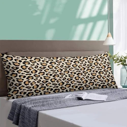 Body Pillow cover Leopard Print Safari Wild Animals Cheetah Skin Texure Wildlife