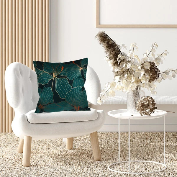 4 Pcs Leaf Decorative Pillow Cover Boho Cushion Travel Couch Bed Pillowcase