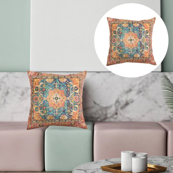 2 Pcs Pillow Case Cushion Cover Boho Style Ethnic Covers Sofa Bed