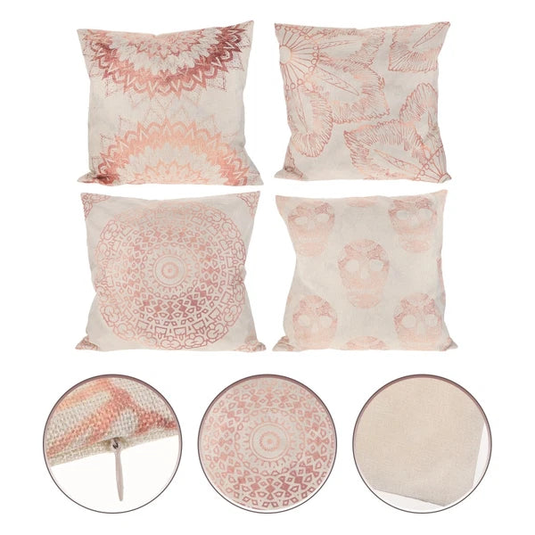 4 Pcs Pillowcase Decoration Office Cover for Home Sofa Bed Cushion
