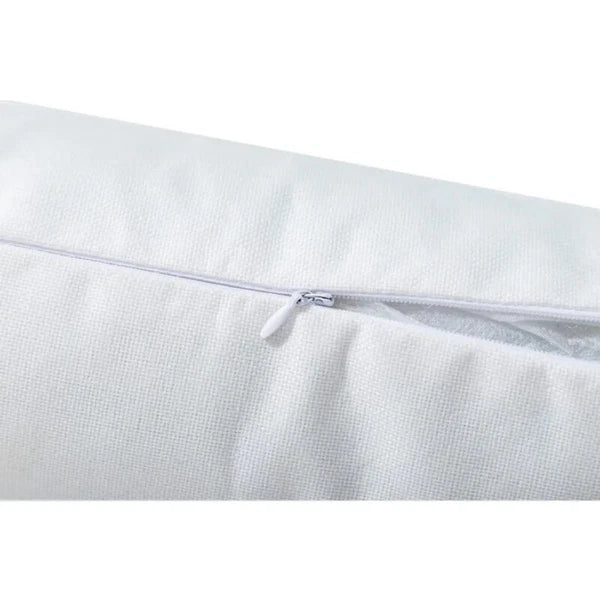 50pcs 40x40cm Blank White Linen Sublimation Blank Pillow Case Sofa Cushion Cover