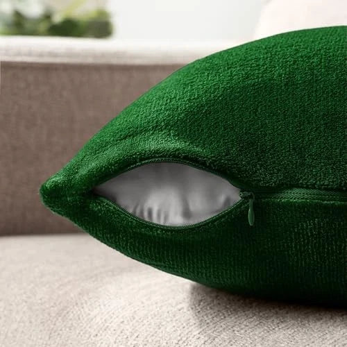Throw Pillow Covers 20x20 Set of 2, 20" x 20" (Pack of 2) Emerald Green