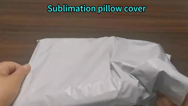 100Pcs White Sublimation Blank Pillow Case Throw Cushion Cover Home Sofa Decor