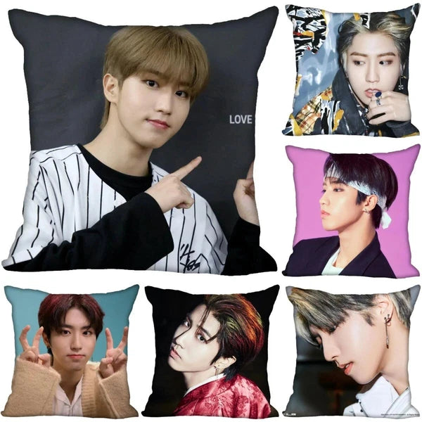 Han Jisung Pillow Case Wedding Decorative Sofa Cushion Cover Kpop Stray Kids Toy