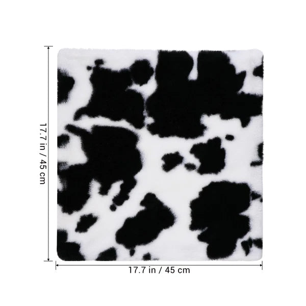 Cow Plush Cushion Travel Pillow Covers Decorative Pillowcase for Sofas
