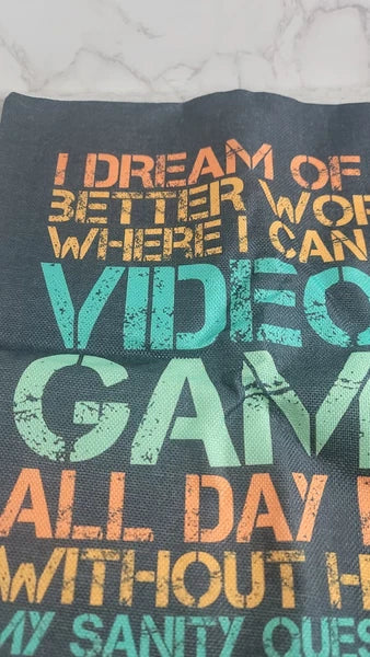 Game Gamer Cushion Throw Cover Pillow Case Bed Chair Sofa Couch Decoration Zip